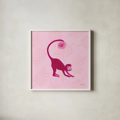 In the Jungle III by Yvette St. Amant. Shown in a crisp white glass frame for a clean and minimalist style. Available as an archival giclee rolled canvas, fine art paper, or poster print. SKU 97336a.