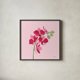 In the Jungle V by Yvette St. Amant. Shown in a sleek black glass frame for a contemporary gallery look. Available as an archival giclee rolled canvas, fine art paper, or poster print. SKU 97338a.