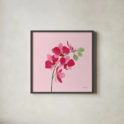 In the Jungle V by Yvette St. Amant. Shown in a sleek black glass frame for a contemporary gallery look. Available as an archival giclee rolled canvas, fine art paper, or poster print. SKU 97338a.