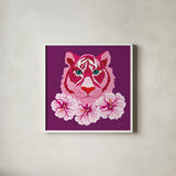 In the Jungle VI by Yvette St. Amant. Shown in a crisp white glass frame for a clean and minimalist style. Available as an archival giclee rolled canvas, fine art paper, or poster print. SKU 97339a.