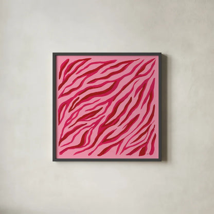 In the Jungle VIII by Yvette St. Amant. Shown in a sleek black glass frame for a contemporary gallery look. Available as an archival giclee rolled canvas, fine art paper, or poster print. SKU 97341a.