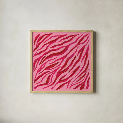 In the Jungle VIII by Yvette St. Amant. Shown in a natural wood glass frame for a timeless modern aesthetic. Available as an archival giclee rolled canvas, fine art paper, or poster print. SKU 97341a.