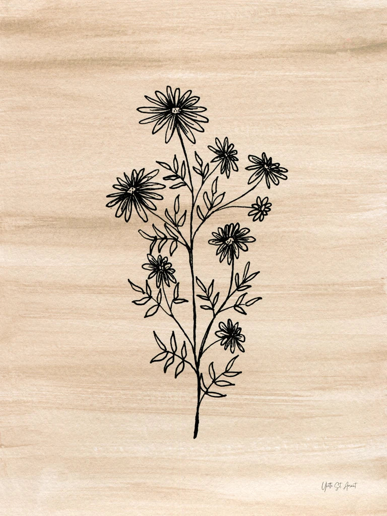 Ink Flowers II by Yvette St. Amant
