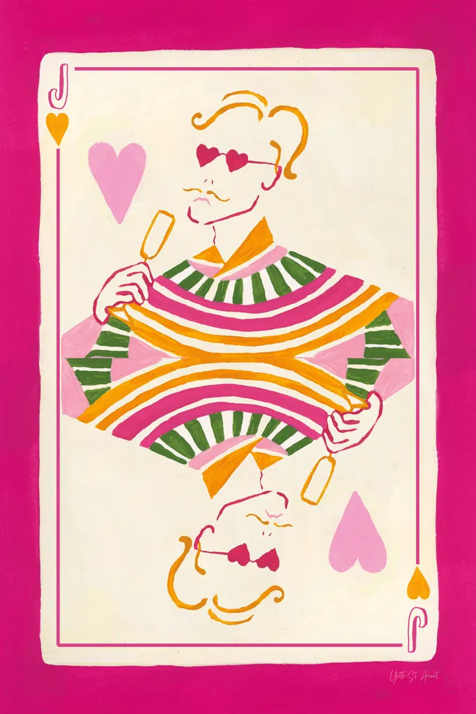 Jack of Hearts by Yvette St. Amant. SKU 93251h. Archival Giclee Fine art print for wall decor.