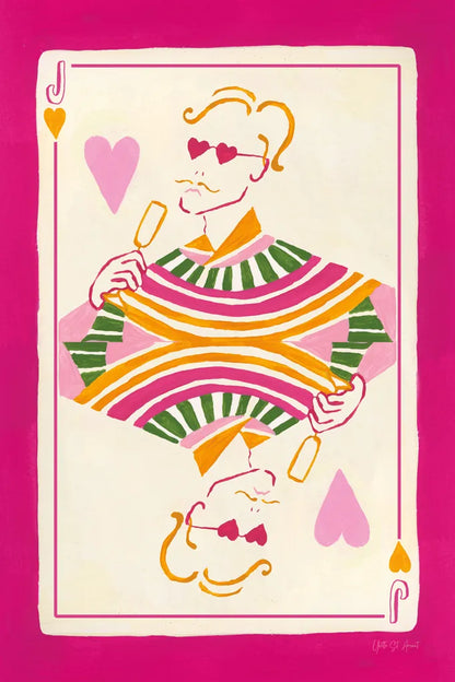 Jack of Hearts by Yvette St. Amant. SKU 93251h. Archival Giclee Fine art print for wall decor.