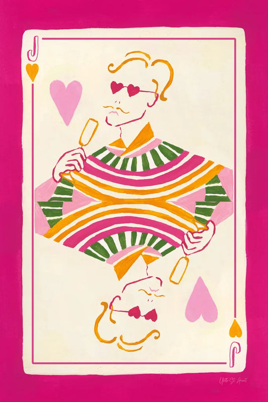 Jack of Hearts by Yvette St. Amant. SKU 93251h. Archival Giclee Fine art print for wall decor.