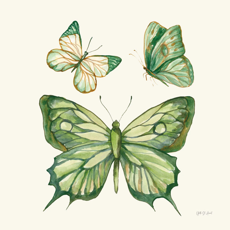 Jade Butterflies I by Yvette St. Amant