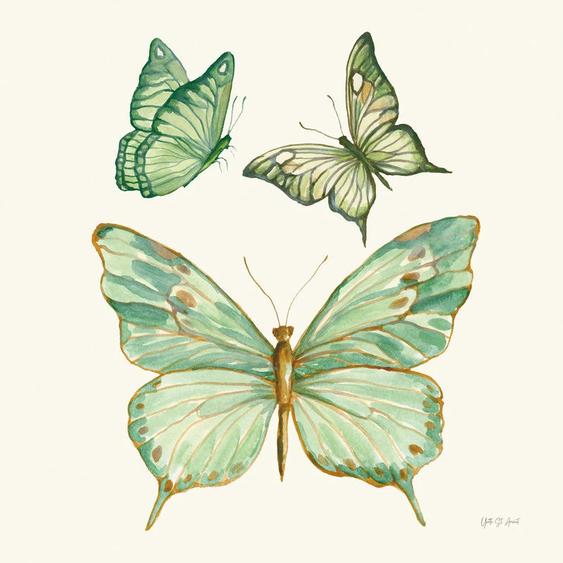 Jade Butterflies II by Yvette St. Amant