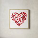 Keepsake Valentine II by Yvette St. Amant. Shown in a natural wood glass frame for a timeless modern aesthetic. Available as an archival giclee rolled canvas, fine art paper, or poster print. SKU 96758a.