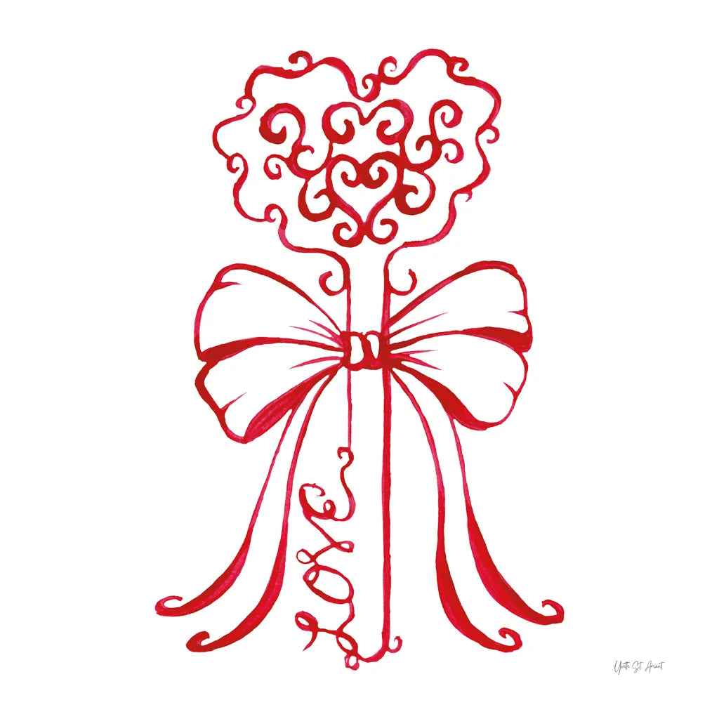 Keepsake Valentine IV by Yvette St. Amant. SKU 96760a. Archival Giclee Fine art print for wall decor.