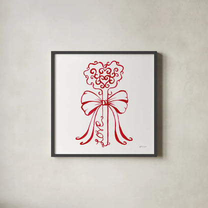 Keepsake Valentine IV by Yvette St. Amant. Shown in a sleek black glass frame for a contemporary gallery look. Available as an archival giclee rolled canvas, fine art paper, or poster print. SKU 96760a.