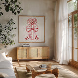 Keepsake Valentine IV by Yvette St. Amant. Shown in a natural wood frame in a cozy modern living room. Available as an archival giclee rolled canvas, fine art paper, or poster print. SKU 96760a.
