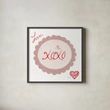 Keepsake Valentine IX by Yvette St. Amant. Shown in a sleek black glass frame for a contemporary gallery look. Available as an archival giclee rolled canvas, fine art paper, or poster print. SKU 96765a.