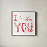 Keepsake Valentine V by Yvette St. Amant. Shown in a sleek black glass frame for a contemporary gallery look. Available as an archival giclee rolled canvas, fine art paper, or poster print. SKU 96761a.