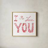 Keepsake Valentine V by Yvette St. Amant. Shown in a natural wood glass frame for a timeless modern aesthetic. Available as an archival giclee rolled canvas, fine art paper, or poster print. SKU 96761a.