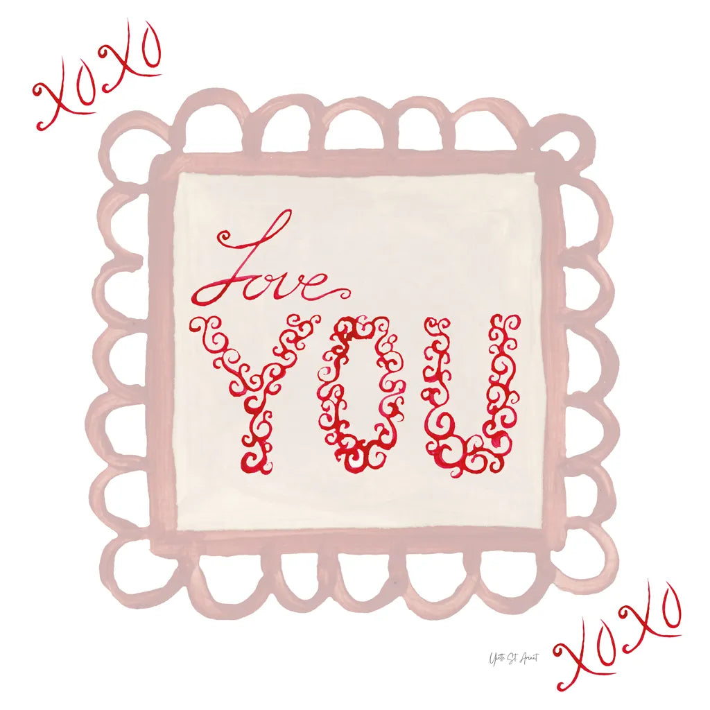 Keepsake Valentine VIII by Yvette St. Amant. SKU 96764a. Archival Giclee Fine art print for wall decor.