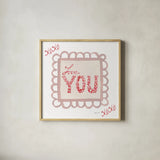 Keepsake Valentine VIII by Yvette St. Amant. Shown in a natural wood glass frame for a timeless modern aesthetic. Available as an archival giclee rolled canvas, fine art paper, or poster print. SKU 96764a.
