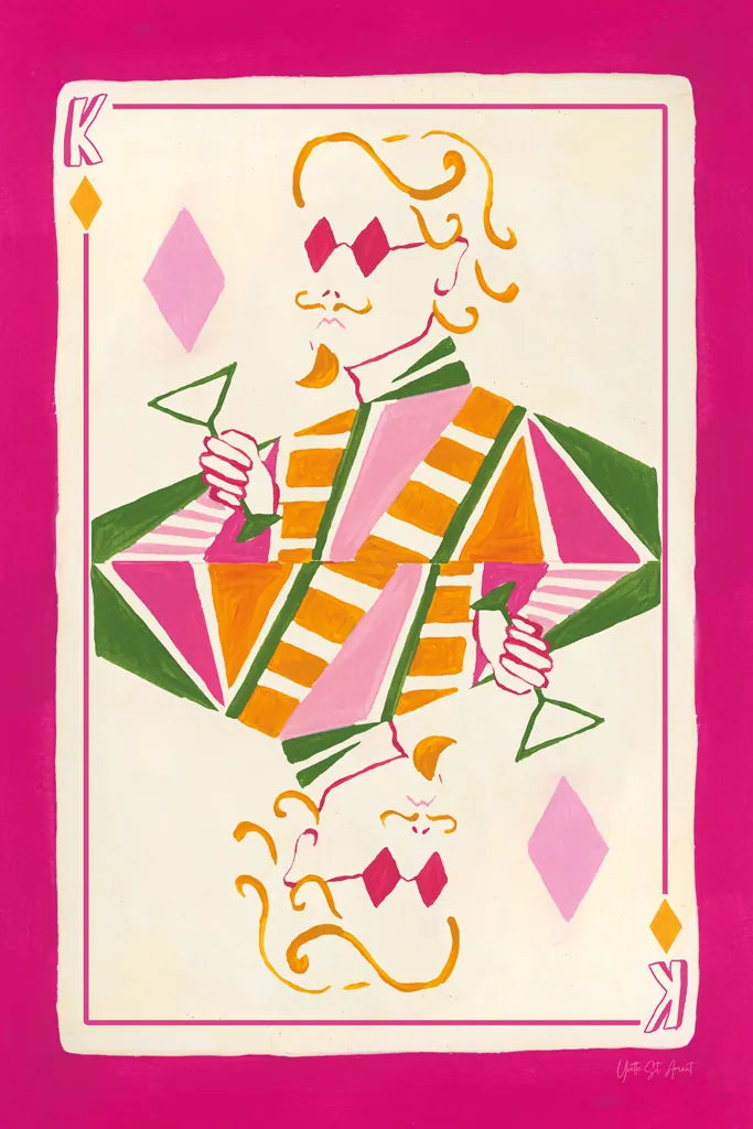 King of Diamonds by Yvette St. Amant. SKU 93252h. Archival Giclee Fine art print for wall decor.