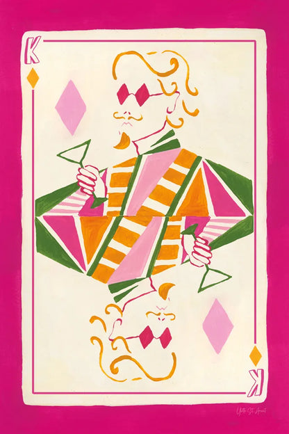 King of Diamonds by Yvette St. Amant. SKU 93252h. Archival Giclee Fine art print for wall decor.