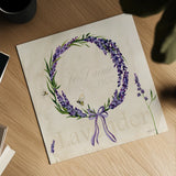 Lavender Bliss II by Yvette St. Amant. Shown as a detailed flat fine art print, highlighting archival giclee quality. Available as an archival giclee rolled canvas, fine art paper, or poster print. SKU 97998a.