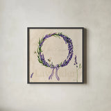 Lavender Bliss II by Yvette St. Amant. Shown in a sleek black glass frame for a contemporary gallery look. Available as an archival giclee rolled canvas, fine art paper, or poster print. SKU 97998a.
