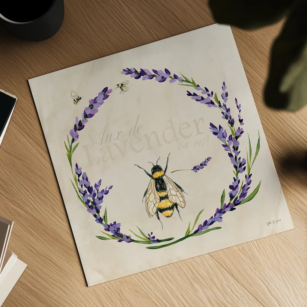 Lavender Bliss III by Yvette St. Amant. Shown as a detailed flat fine art print, highlighting archival giclee quality. Available as an archival giclee rolled canvas, fine art paper, or poster print. SKU 97999a.