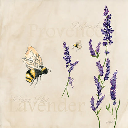Lavender Bliss IV by Yvette St. Amant. SKU 98000a. Archival Giclee Fine art print for wall decor.