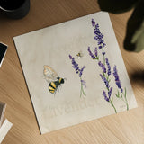 Lavender Bliss IV by Yvette St. Amant. Shown as a detailed flat fine art print, highlighting archival giclee quality. Available as an archival giclee rolled canvas, fine art paper, or poster print. SKU 98000a.
