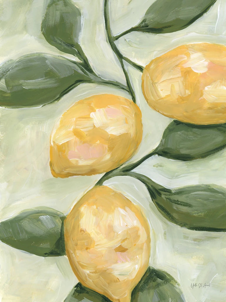 Lemons on a Branch by Yvette St. Amant