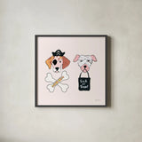 Lick or Treat VII by Yvette St. Amant. Shown in a sleek black glass frame for a contemporary gallery look. Available as an archival giclee rolled canvas, fine art paper, or poster print. SKU 94666a.