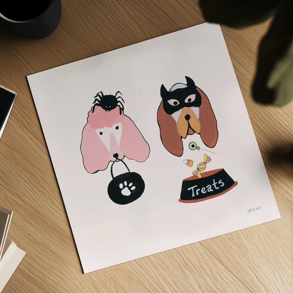 Lick or Treat VIII by Yvette St. Amant. Shown as a detailed flat fine art print, highlighting archival giclee quality. Available as an archival giclee rolled canvas, fine art paper, or poster print. SKU 94667a.