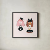 Lick or Treat VIII by Yvette St. Amant. Shown in a sleek black glass frame for a contemporary gallery look. Available as an archival giclee rolled canvas, fine art paper, or poster print. SKU 94667a.