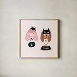 Lick or Treat VIII by Yvette St. Amant. Shown in a natural wood glass frame for a timeless modern aesthetic. Available as an archival giclee rolled canvas, fine art paper, or poster print. SKU 94667a.