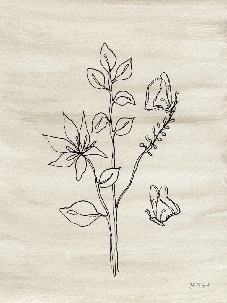 Line Butterfly by Yvette St. Amant