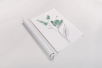 Line Flower V by Yvette St. Amant. shown as a rolled paper print. Available as archival giclee rolled canvas, fine art paper, or poster print. SKU 99136h.