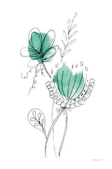 Line Flower VI by Yvette St. Amant. SKU 99137h. Archival Giclee Fine art print for wall decor.