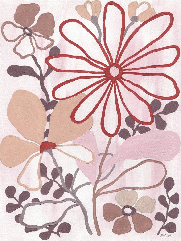 Linear Blooms I by Yvette St. Amant