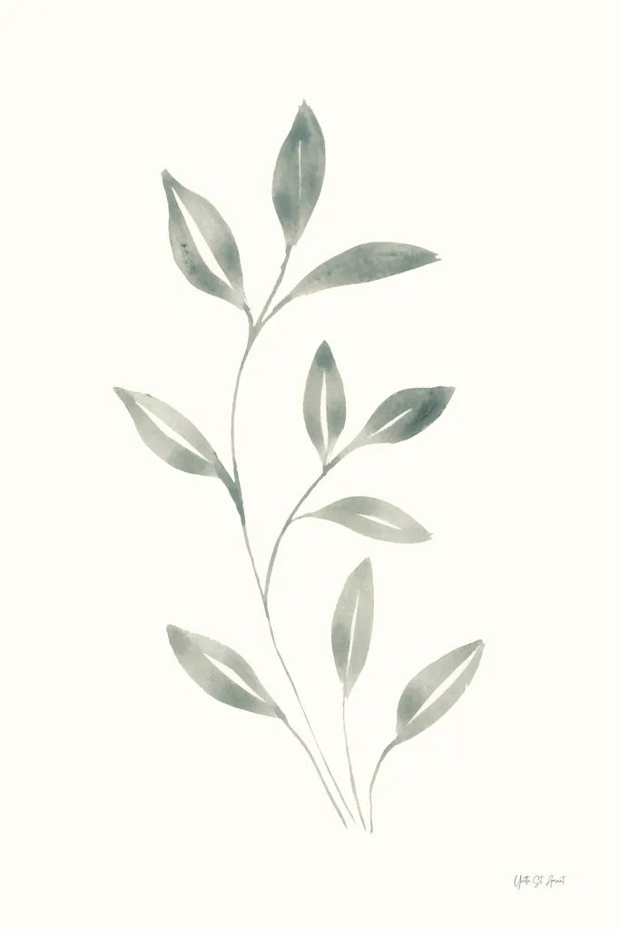 Linen Leaves I by Yvette St. Amant. SKU 91745h. Archival Giclee Fine art print for wall decor.
