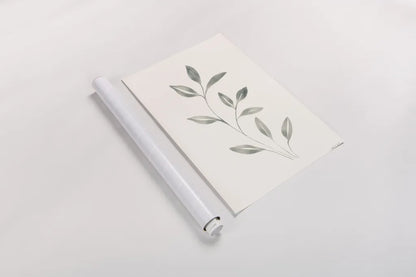 Linen Leaves I by Yvette St. Amant. shown as a rolled paper print. Available as archival giclee rolled canvas, fine art paper, or poster print. SKU 91745h.