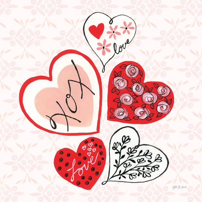 Love Hearts by Yvette St. Amant. SKU 94017a. Archival Giclee Fine art print for wall decor.
