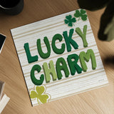Lucky Charm III by Yvette St. Amant. Shown as a detailed flat fine art print, highlighting archival giclee quality. Available as an archival giclee rolled canvas, fine art paper, or poster print. SKU 100559a.