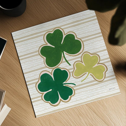 Lucky Charm IV by Yvette St. Amant. Shown as a detailed flat fine art print, highlighting archival giclee quality. Available as an archival giclee rolled canvas, fine art paper, or poster print. SKU 100560a.