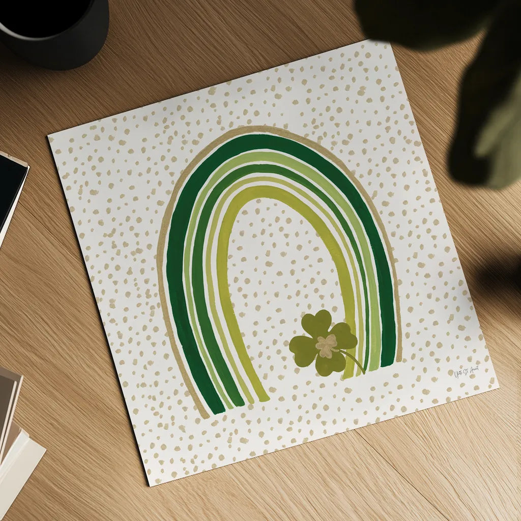 Lucky Charm V by Yvette St. Amant. Shown as a detailed flat fine art print, highlighting archival giclee quality. Available as an archival giclee rolled canvas, fine art paper, or poster print. SKU 100561a.