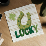 Lucky Charm VI by Yvette St. Amant. Shown as a detailed flat fine art print, highlighting archival giclee quality. Available as an archival giclee rolled canvas, fine art paper, or poster print. SKU 100562a.