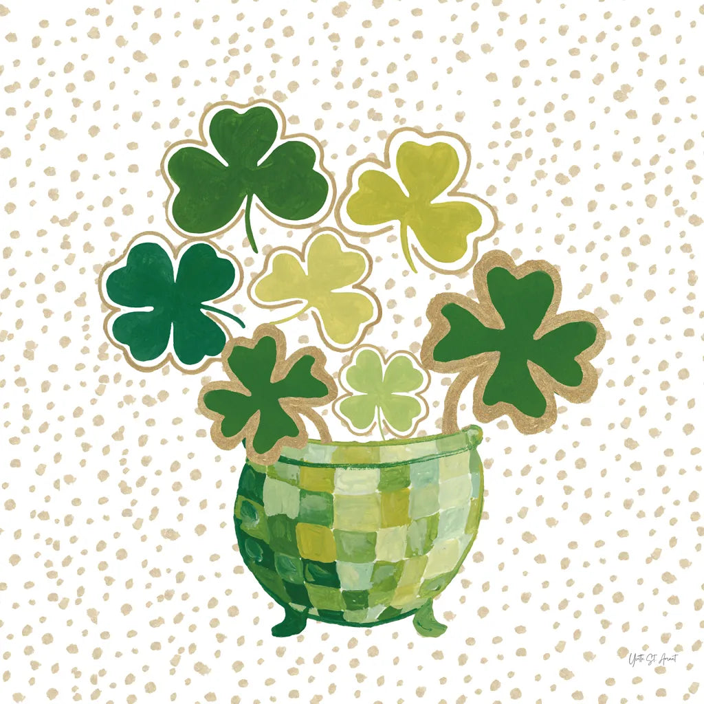 Lucky Charm VII by Yvette St. Amant. SKU 100563a. Archival Giclee Fine art print for wall decor.