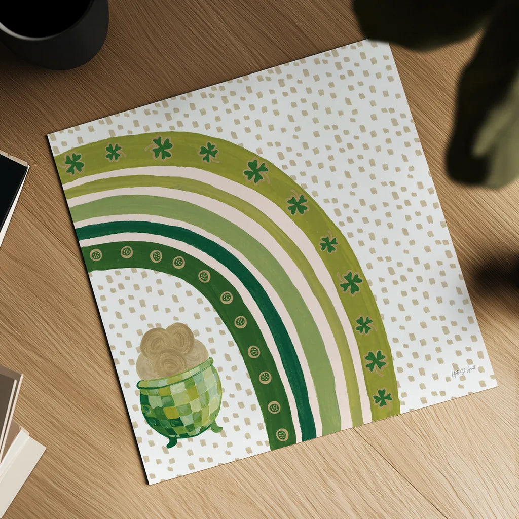 Lucky Charm VIII by Yvette St. Amant. Shown as a detailed flat fine art print, highlighting archival giclee quality. Available as an archival giclee rolled canvas, fine art paper, or poster print. SKU 100564a.