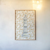 Marble King by Yvette St. Amant. shown as a paper print in a natural frame. Available as a archival giclee rolled canvas, fine art paper, or poster print. SKU 102870h.