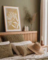 Meadow Breeze III by Yvette St. Amant. shown as a paper print in a natural frame. Available as a archival giclee rolled canvas, fine art paper, or poster print. SKU 91736h.