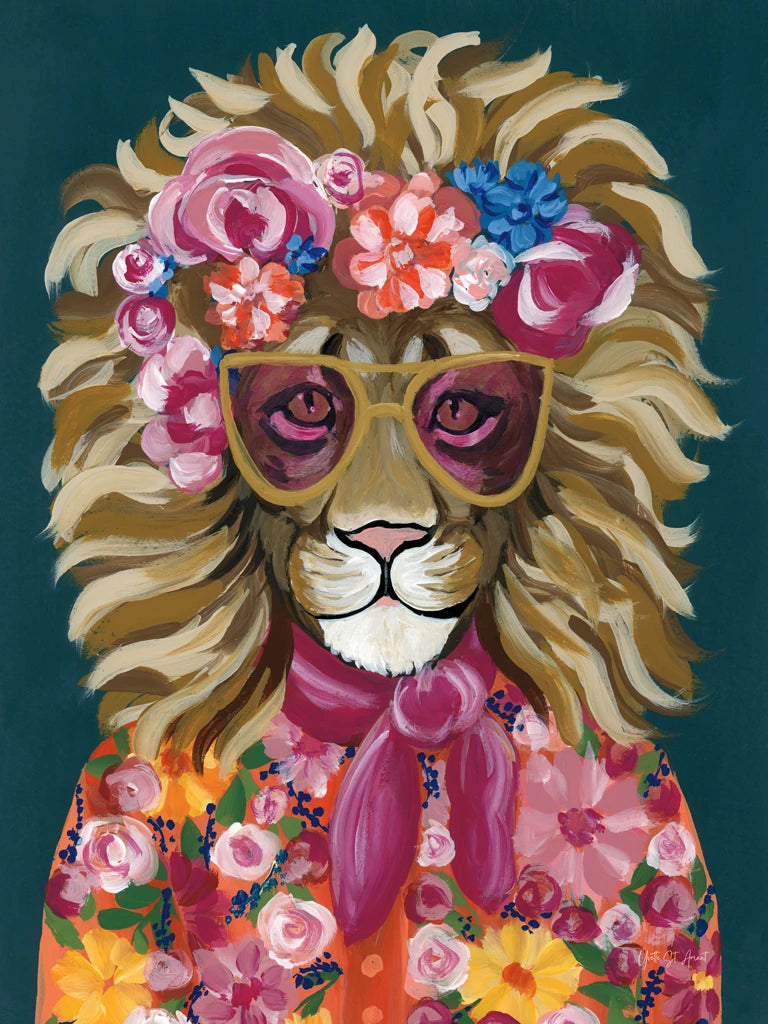 Miami Living Lion Portrait I by Yvette St. Amant