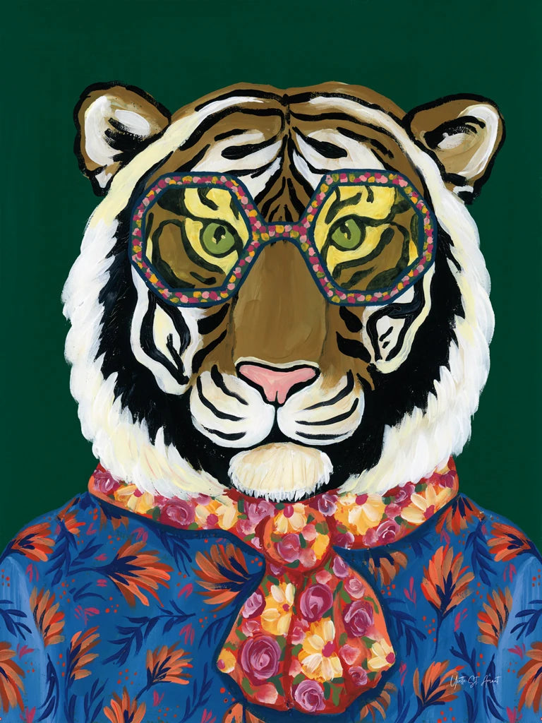 Miami Living Tiger Portrait by Yvette St. Amant